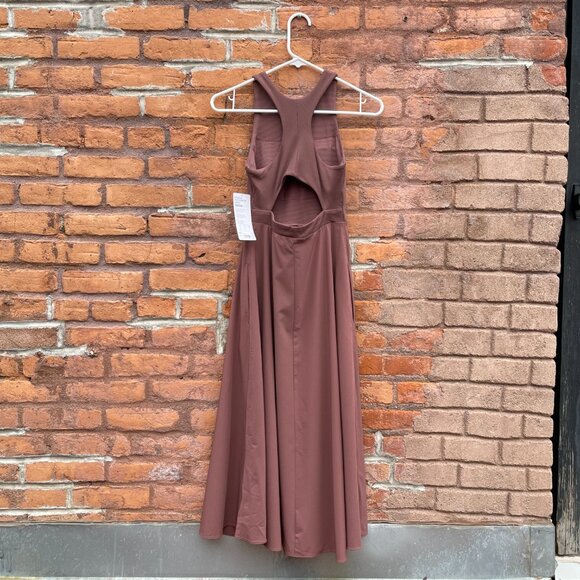 [SOLD on Depop] Athleta Mauve Midi Athleisure Moisture-Wicking Dress - Picture 3 of 14